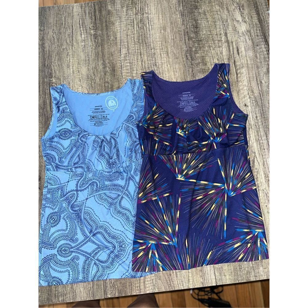 Bundle of 2 Patagonia Bandha Yoga Tank Tops Activewear Sleeveless Womens Size XS